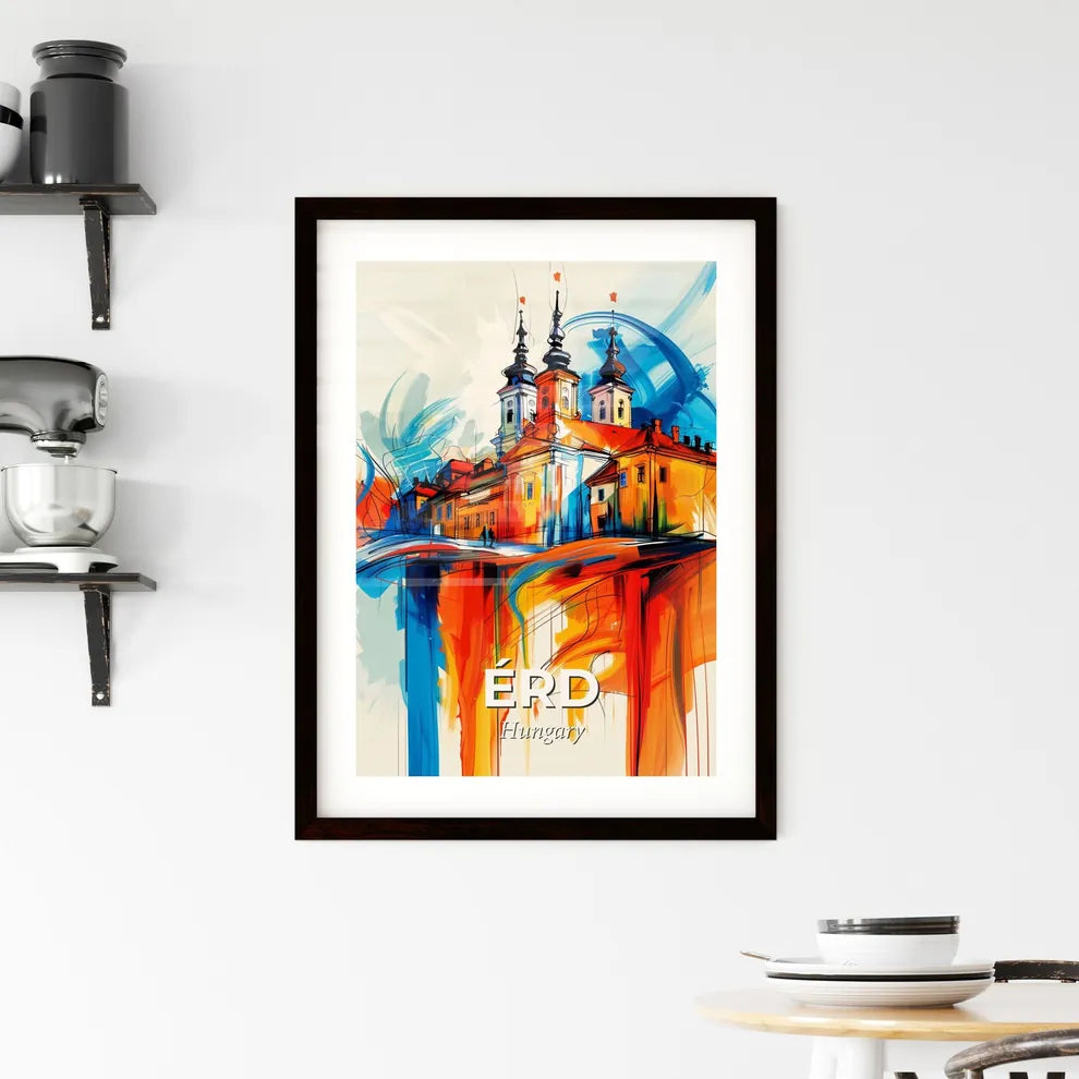 Vibrant Érd, Hungary Framed Print