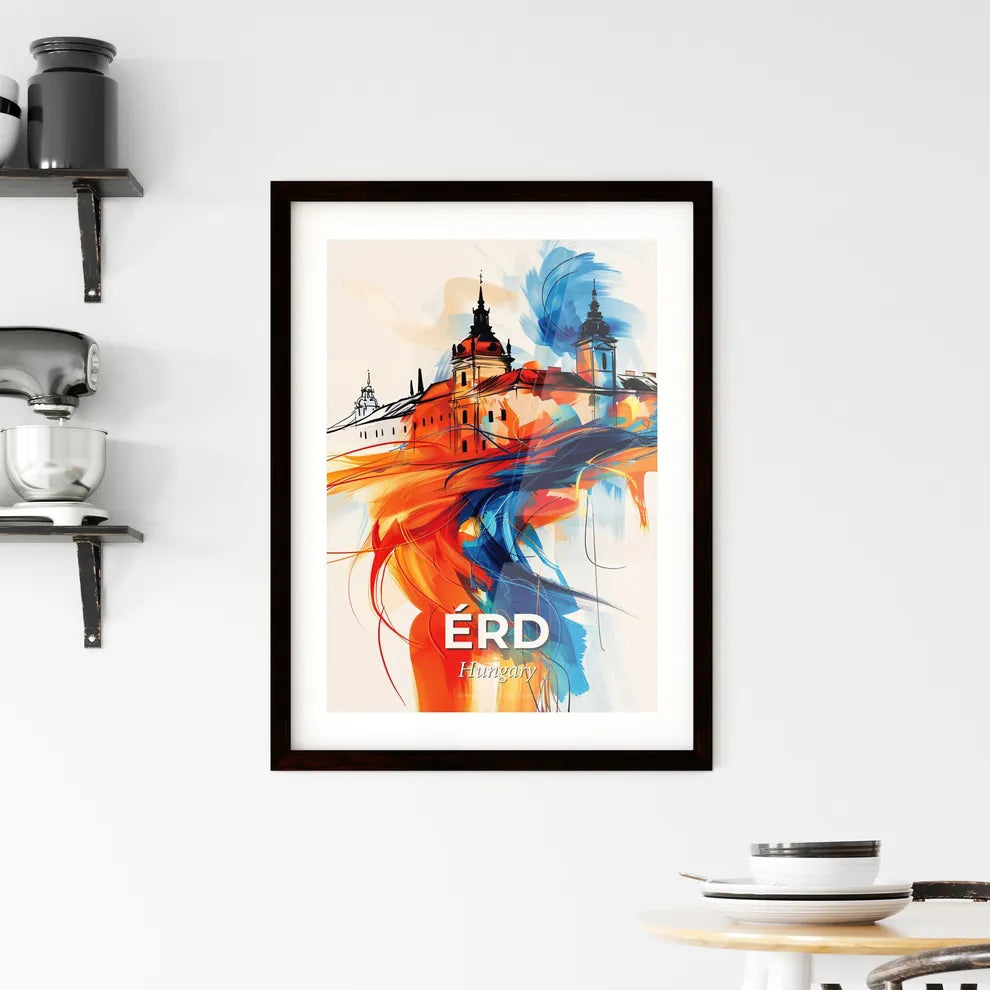 Vibrant Érd, Hungary Framed Print