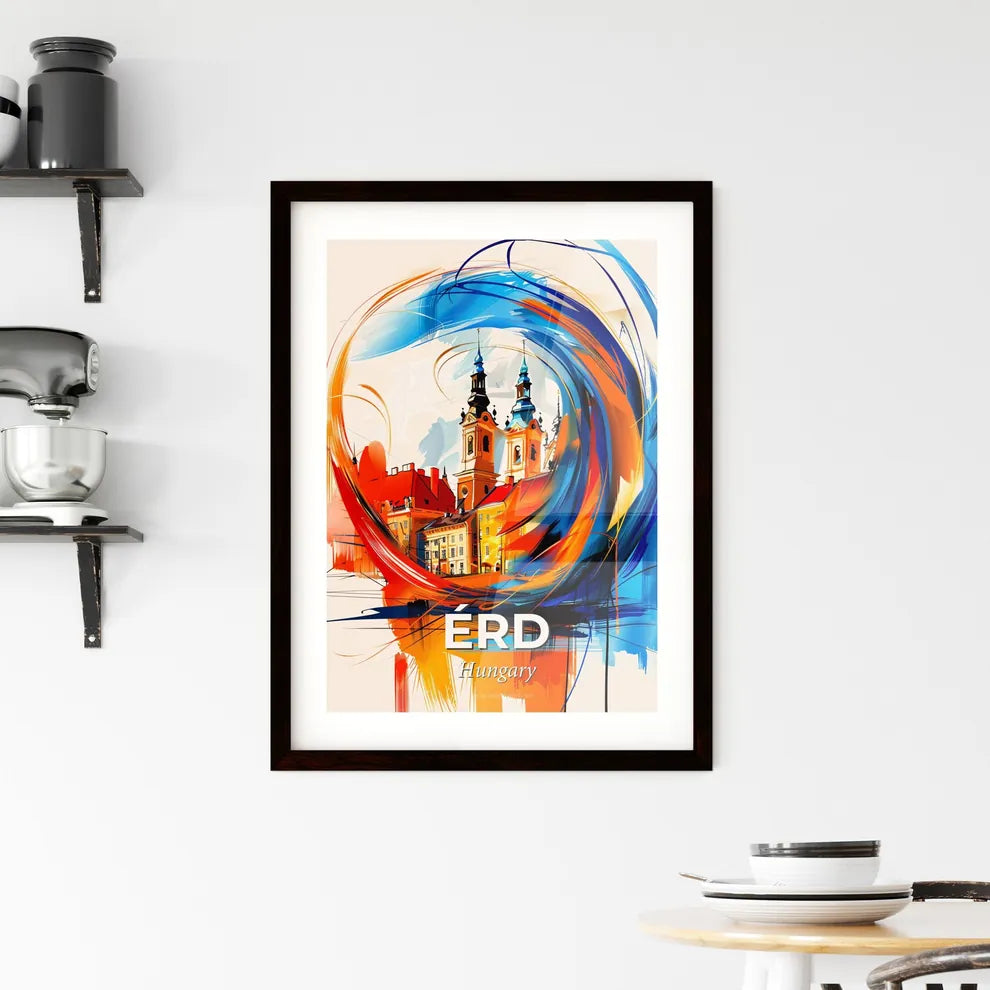 Vibrant Érd, Hungary Framed Print