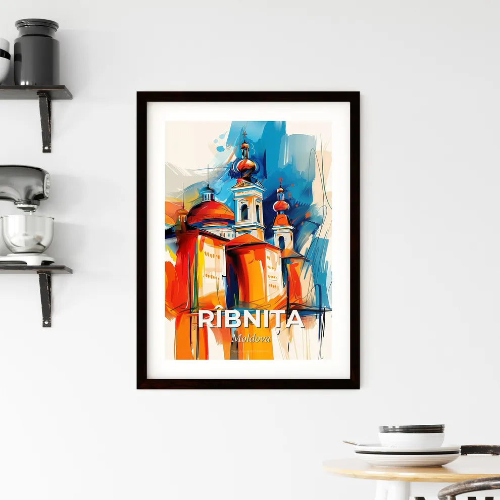 Vibrant Rîbnița, Moldova Framed Print
