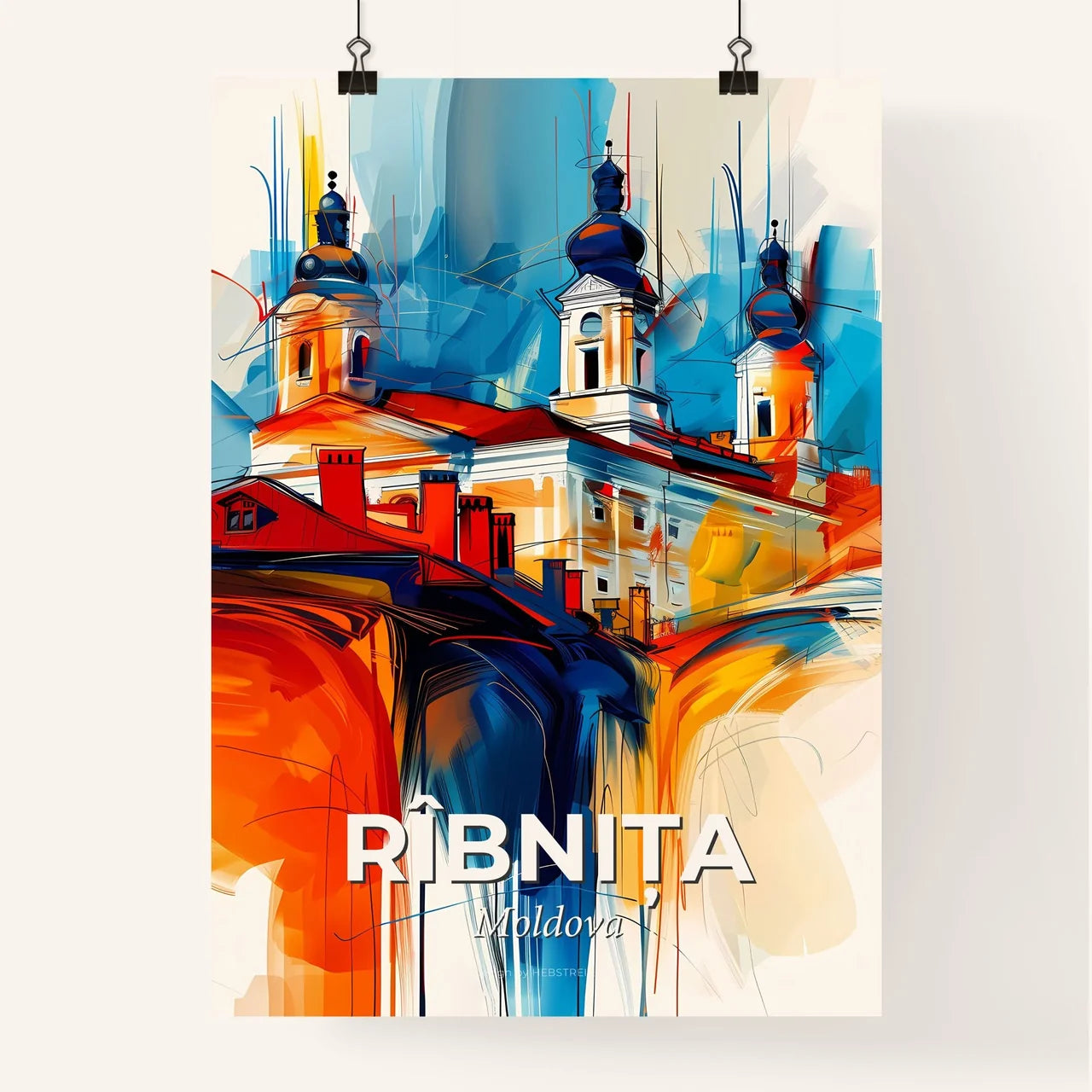 Vibrant Rîbnița, Moldova Poster