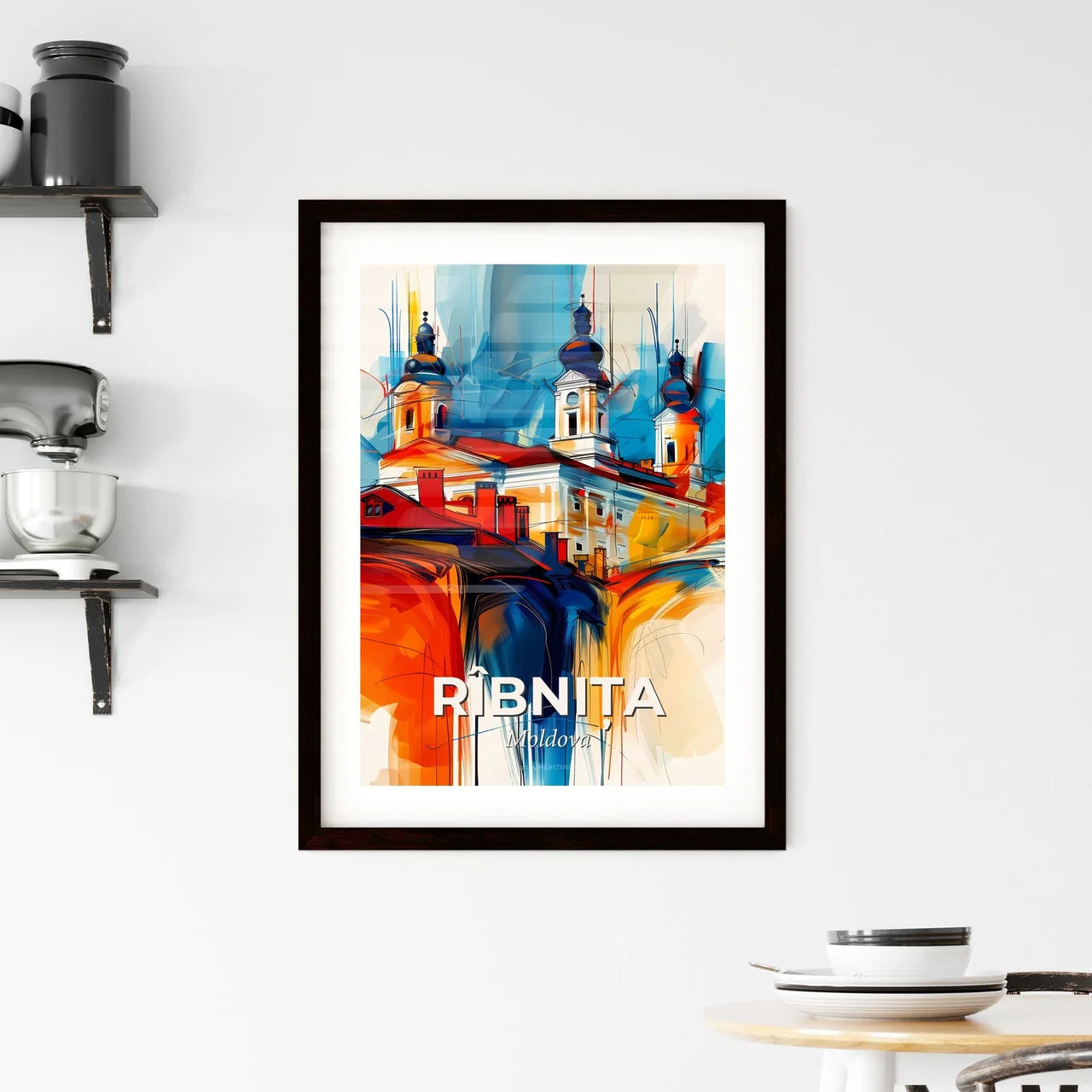 Vibrant Rîbnița, Moldova Framed Print
