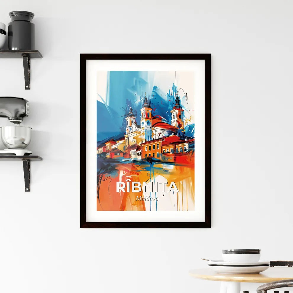 Vibrant Rîbnița, Moldova Framed Print