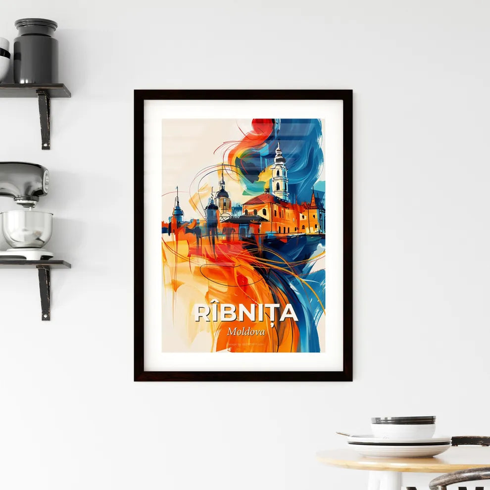 Vibrant Rîbnița, Moldova Framed Print