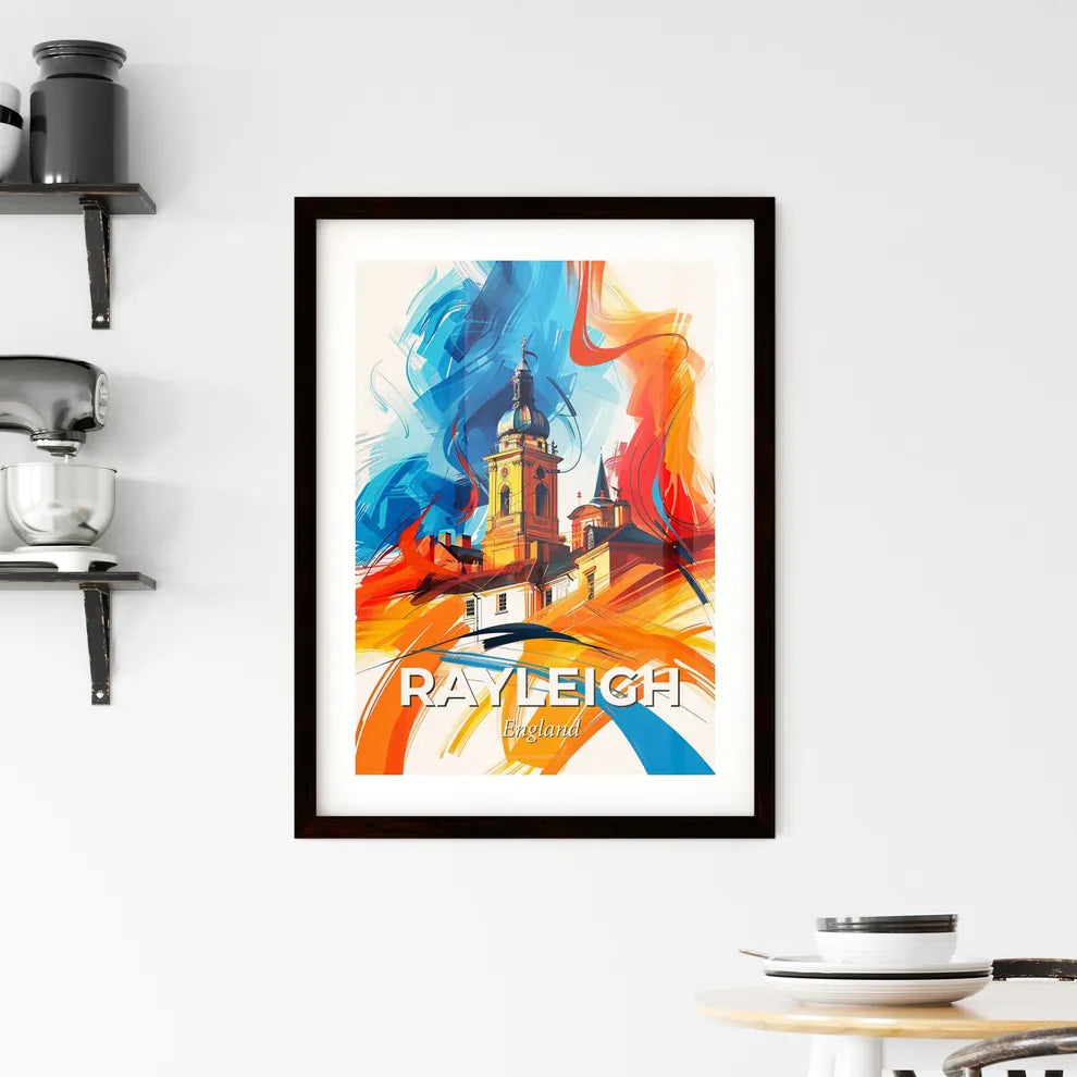 Vibrant Rayleigh, England Framed Print