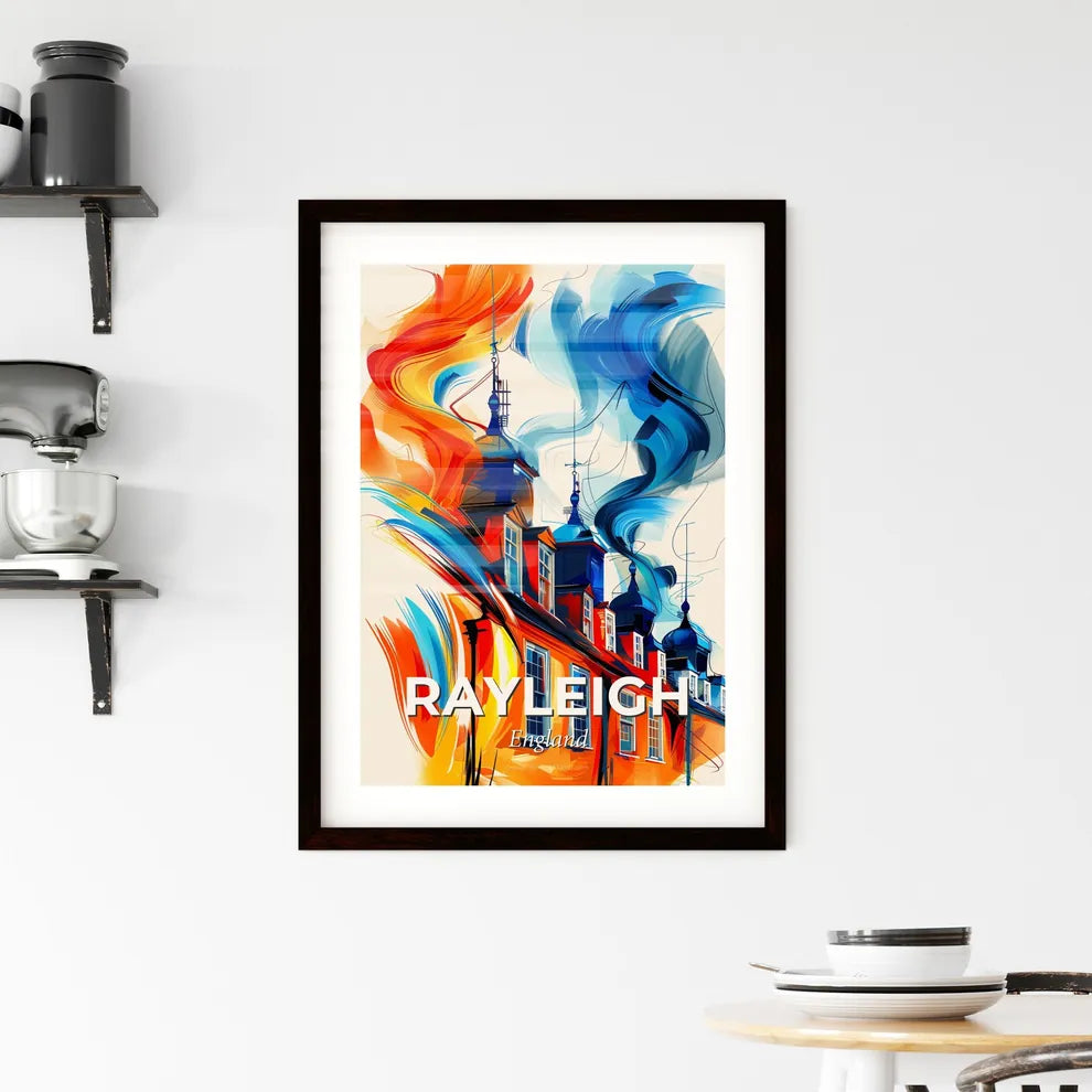 Vibrant Rayleigh, England Framed Print