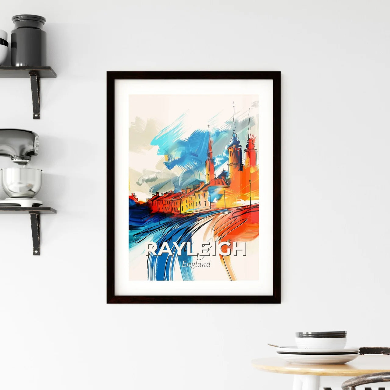 Vibrant Rayleigh, England Framed Print