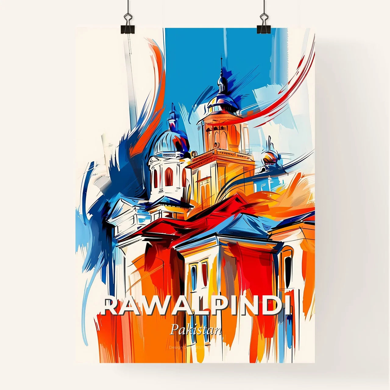 Vibrant Rawalpindi, Pakistan Poster