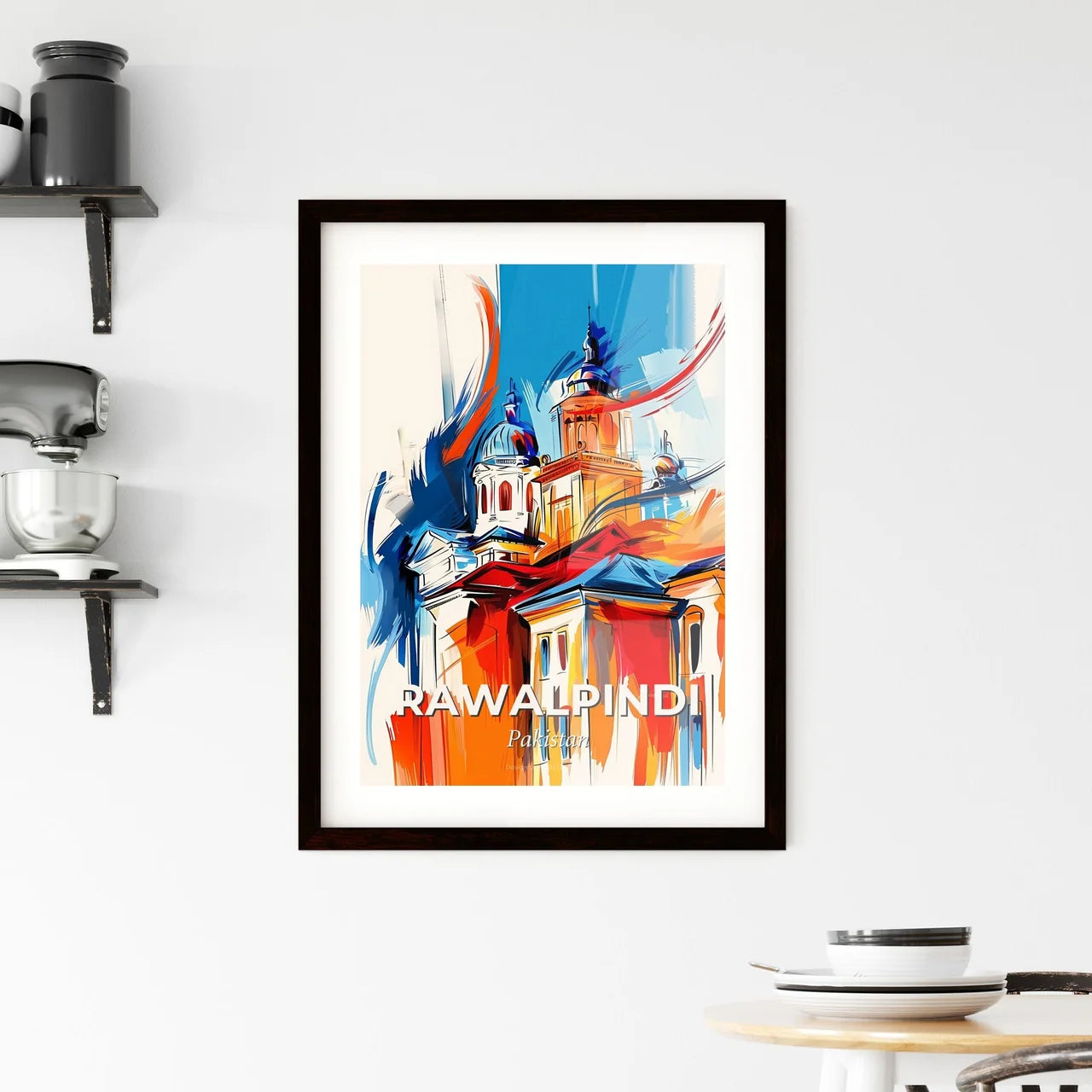 Vibrant Rawalpindi, Pakistan Framed Print