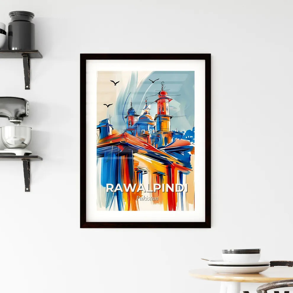 Vibrant Rawalpindi, Pakistan Framed Print