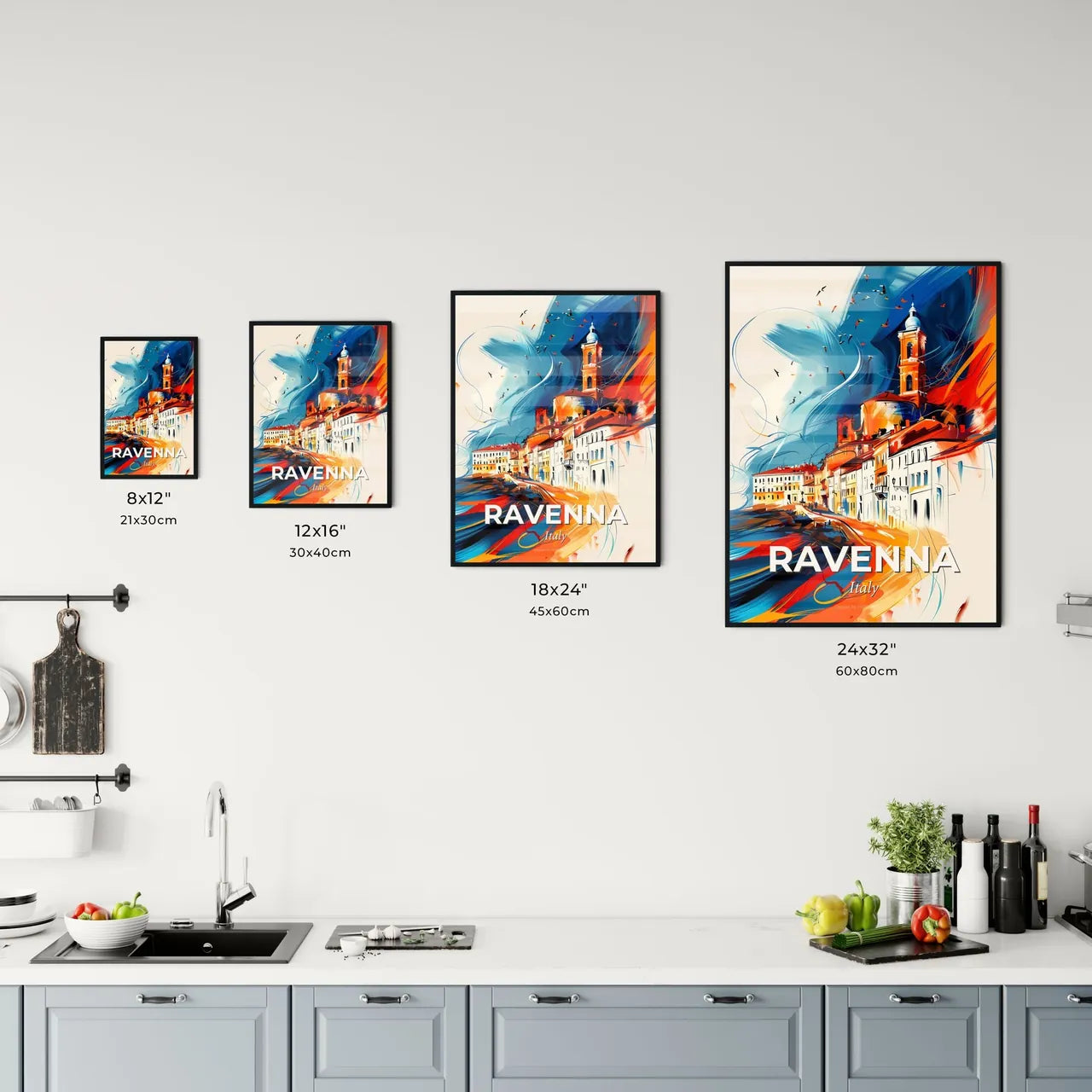 Vibrant Ravenna, Italy Kitchen Art