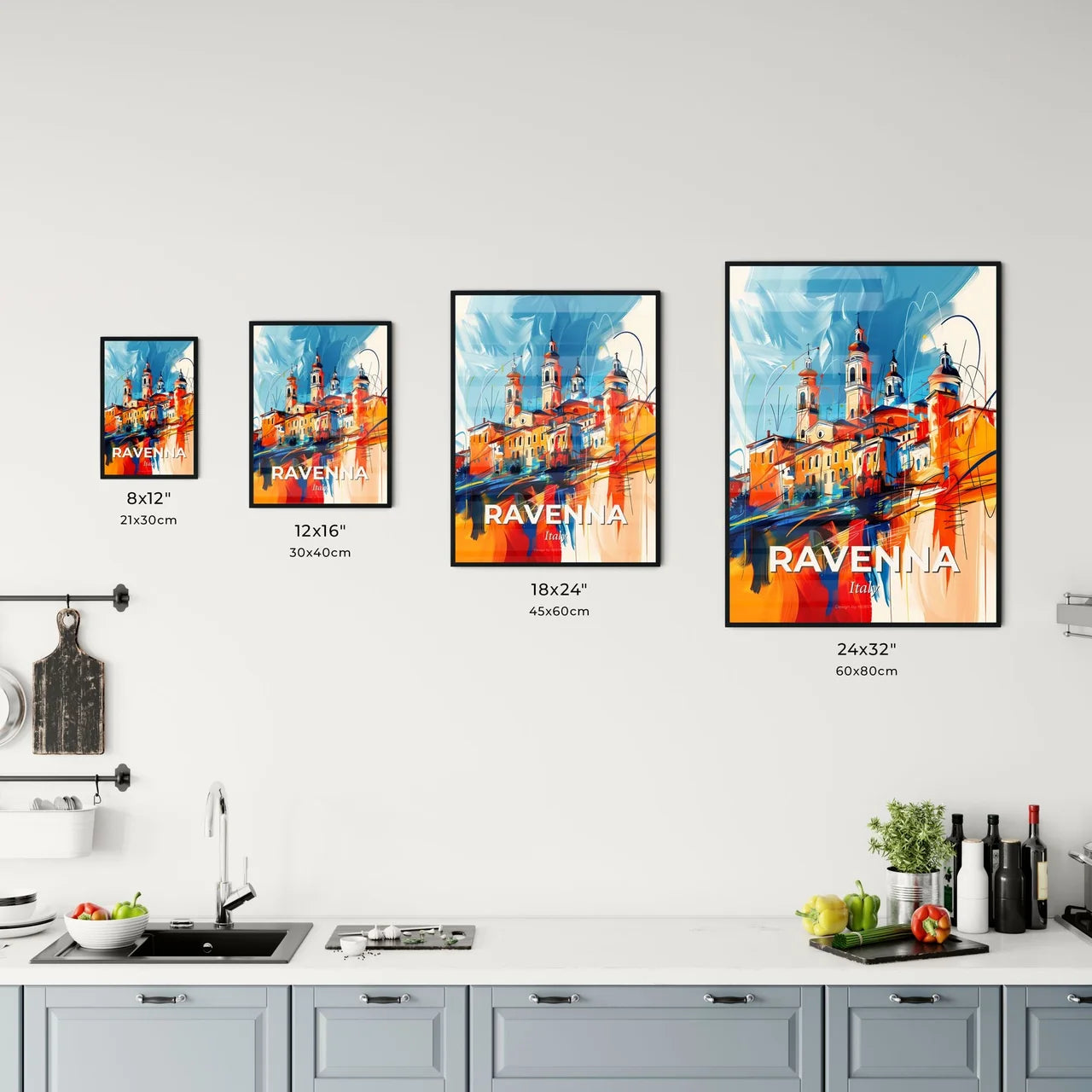 Vibrant Ravenna, Italy Kitchen Art