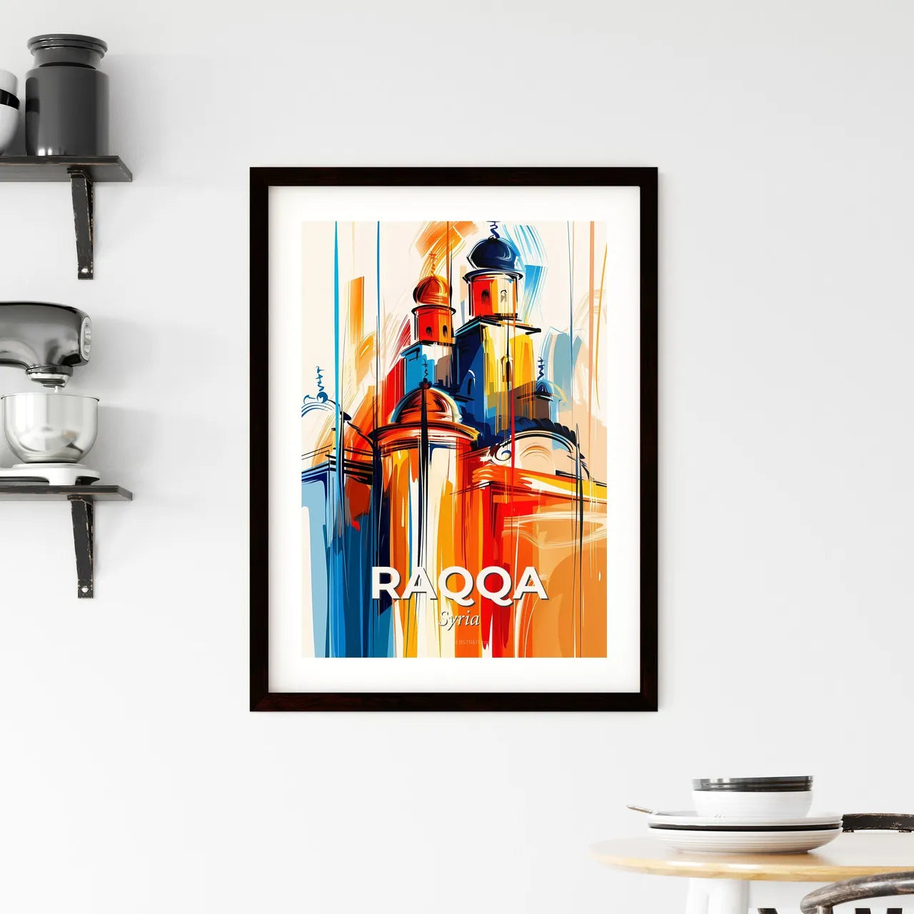 Vibrant Raqqa, Syria Framed Print