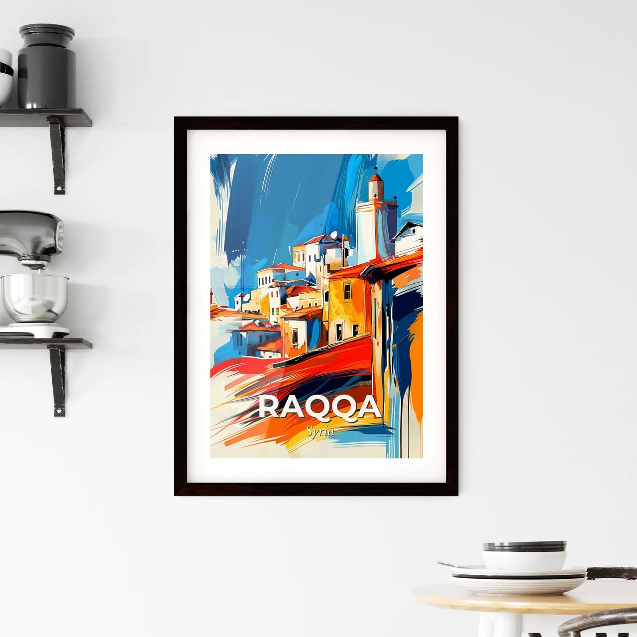 Vibrant Raqqa, Syria Framed Print