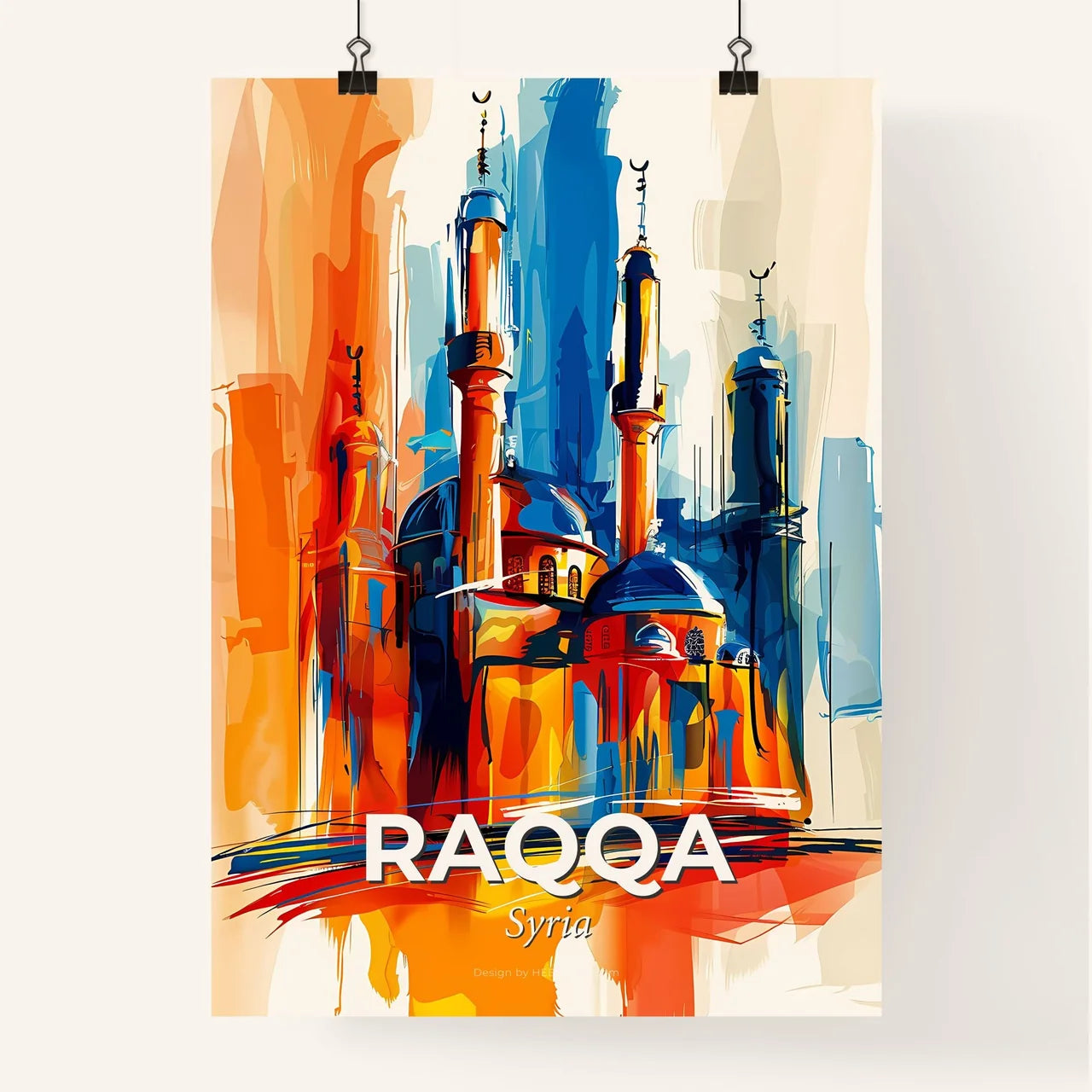 Vibrant Raqqa, Syria Poster