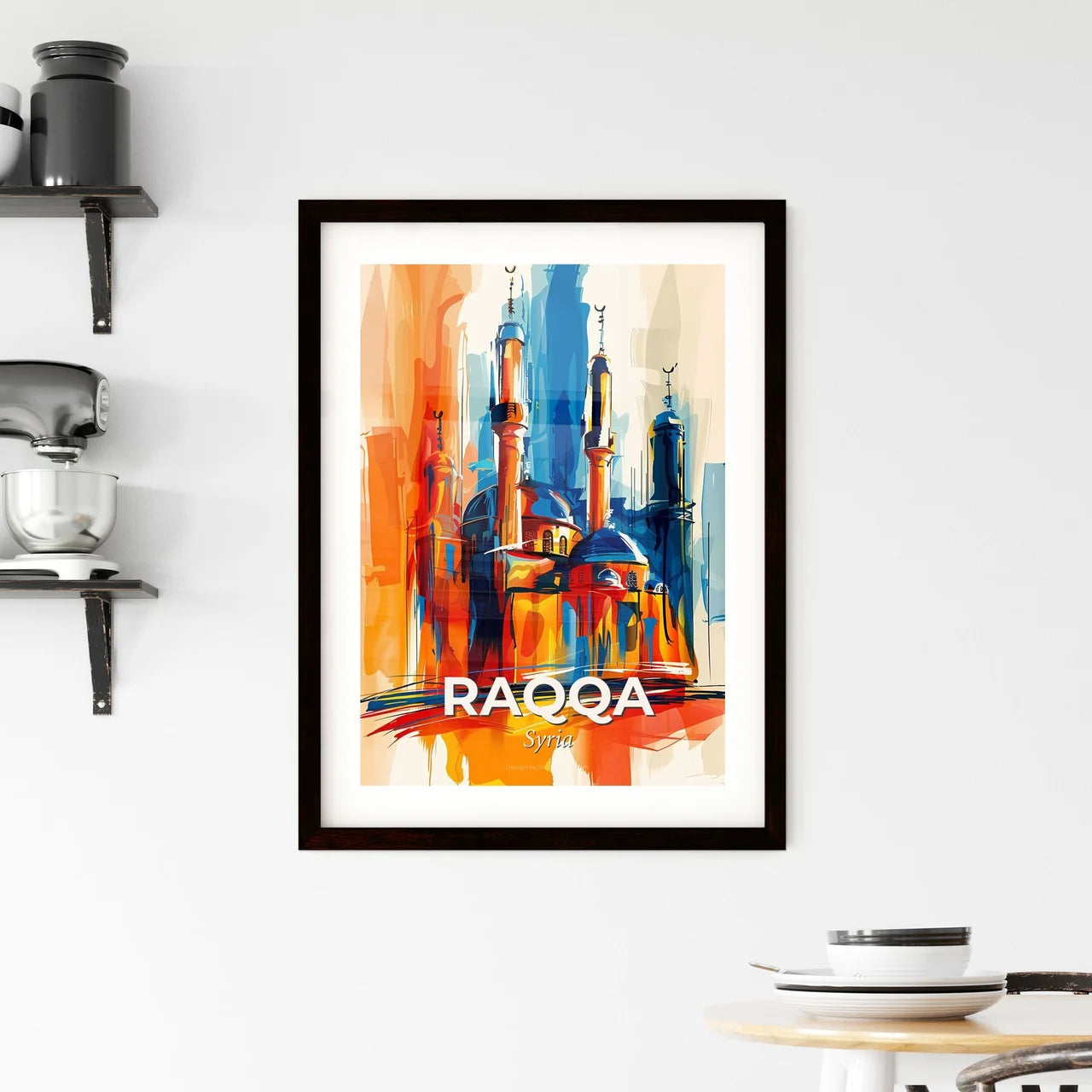 Vibrant Raqqa, Syria Framed Print