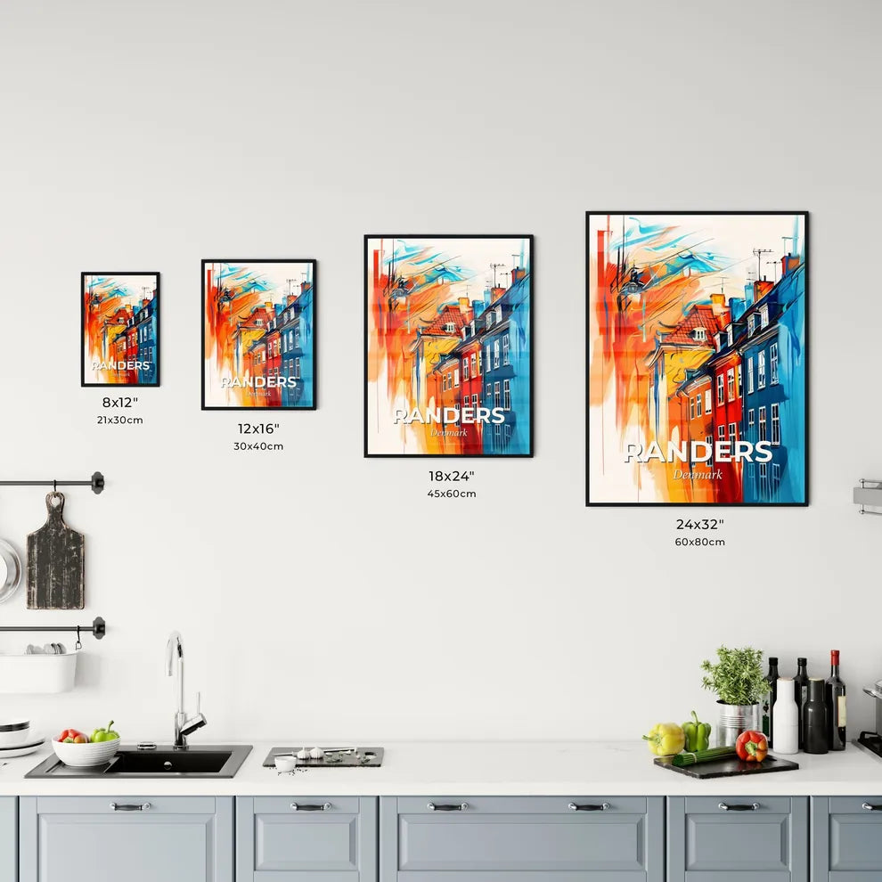 Vibrant Randers, Denmark Kitchen Art