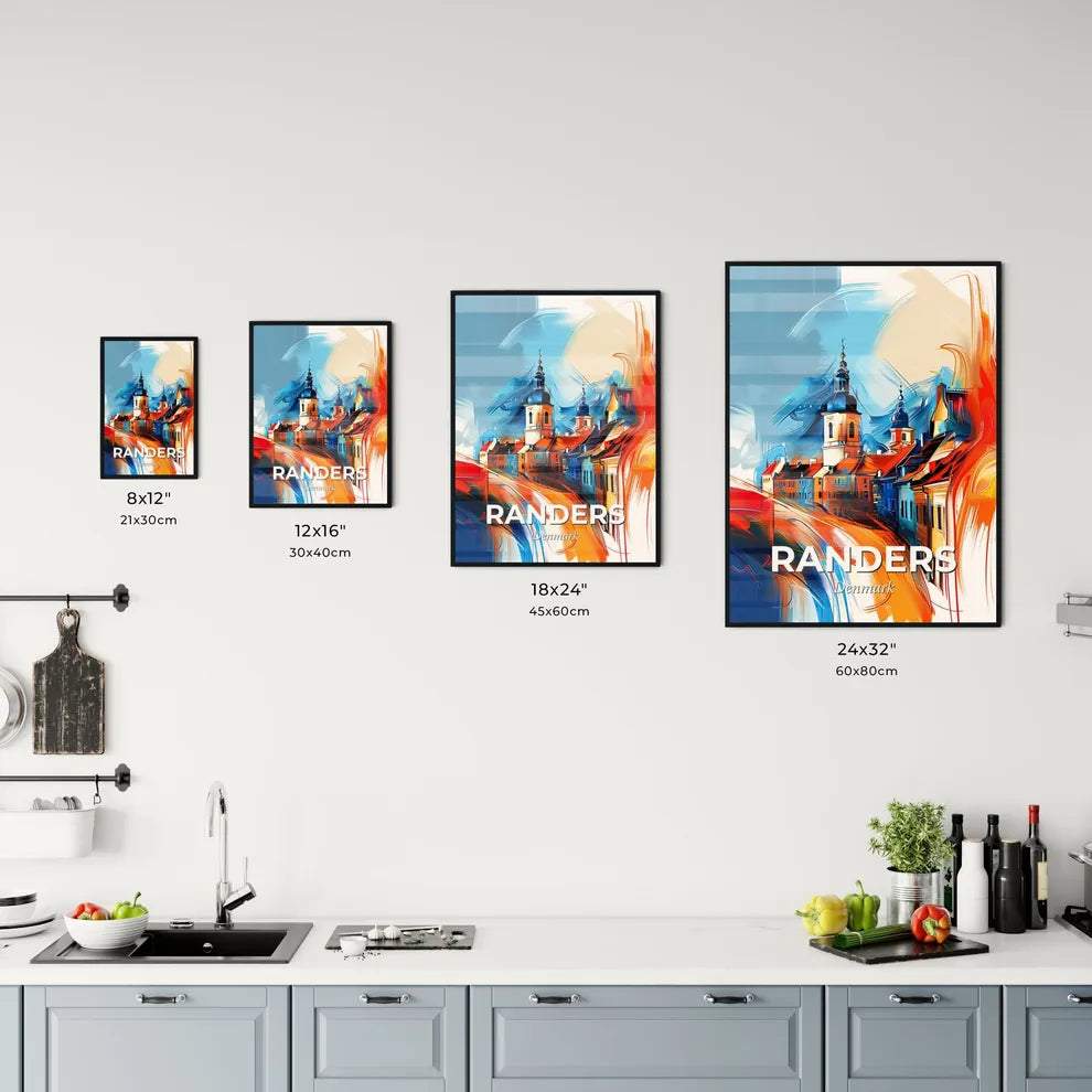 Vibrant Randers, Denmark Kitchen Art