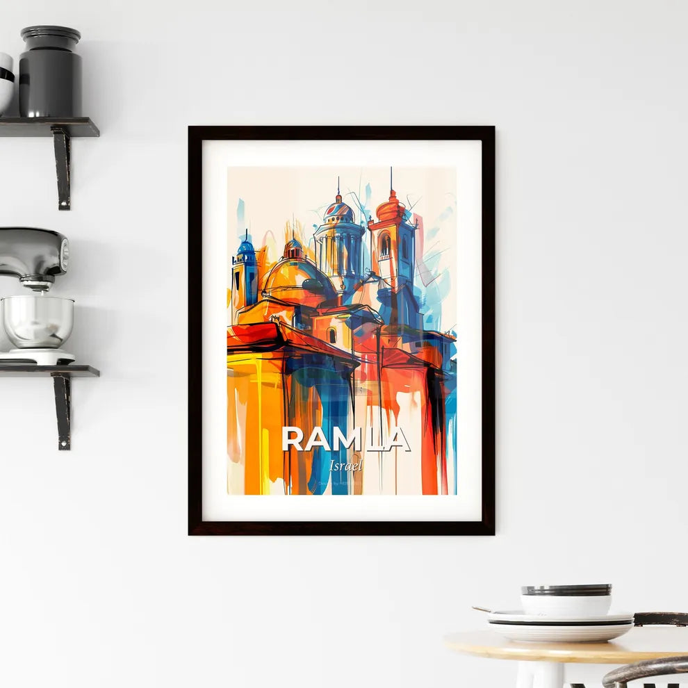 Vibrant Ramla, Israel Framed Print