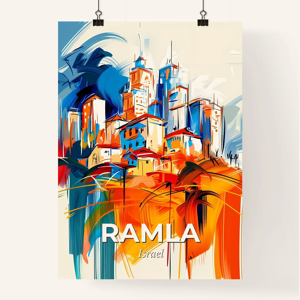 Vibrant Ramla, Israel Poster