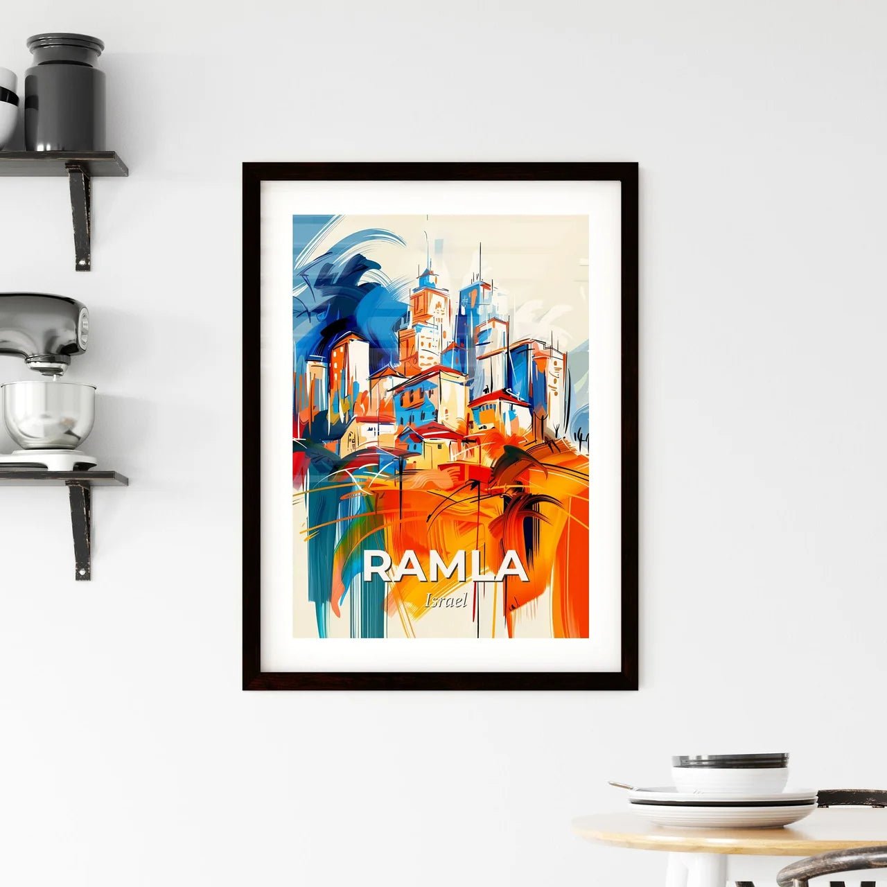 Vibrant Ramla, Israel Framed Print