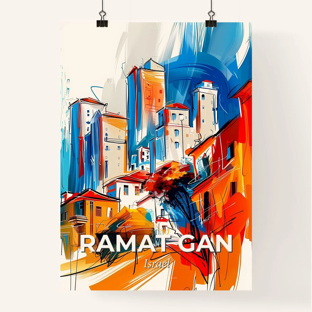 Vibrant Ramat Gan, Israel Poster