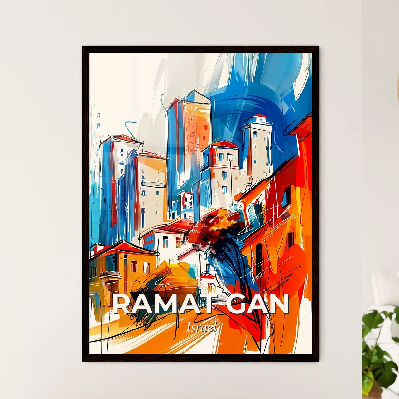 Vibrant Ramat Gan, Israel Art Print