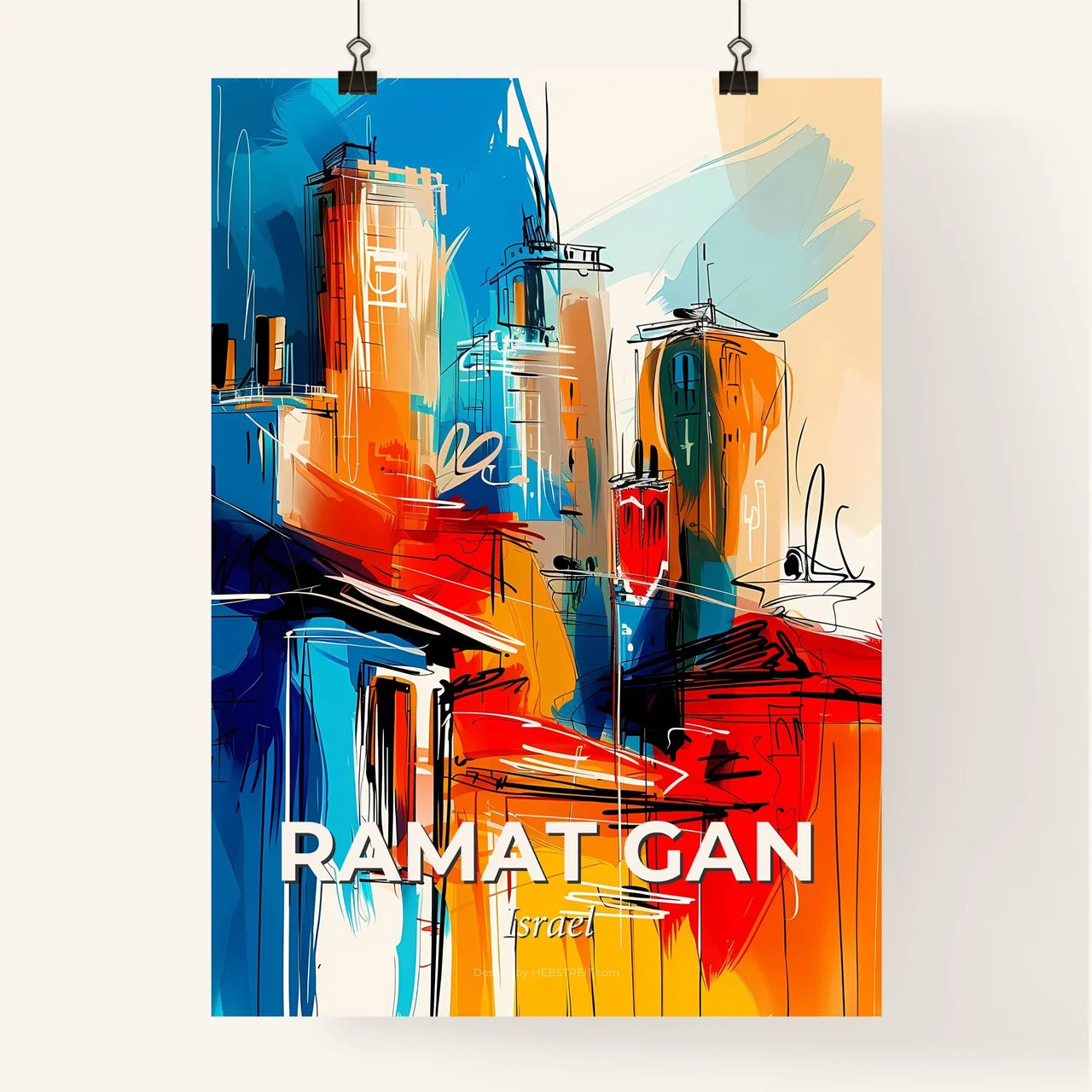 Vibrant Ramat Gan, Israel Poster