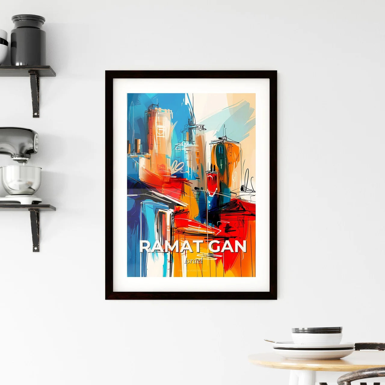 Vibrant Ramat Gan, Israel Framed Print