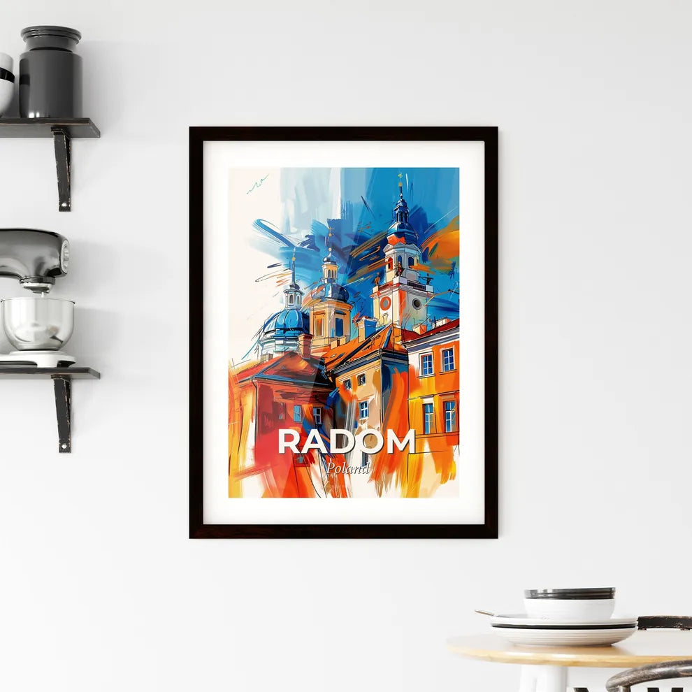 Vibrant Radom, Poland Framed Print