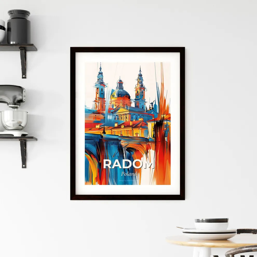 Vibrant Radom, Poland Framed Print