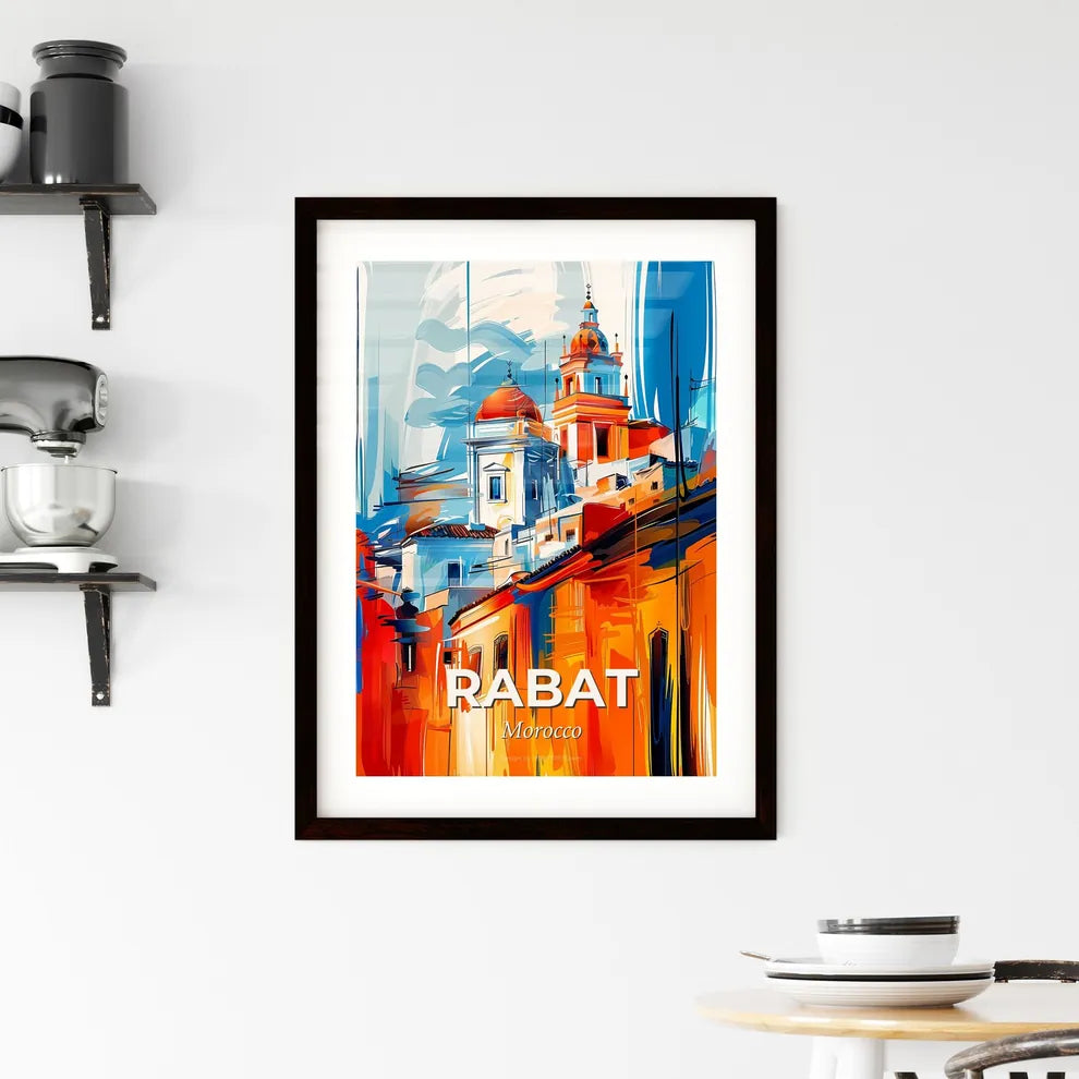 Vibrant Rabat, Morocco Framed Print