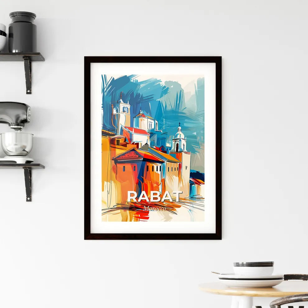 Vibrant Rabat, Morocco Framed Print