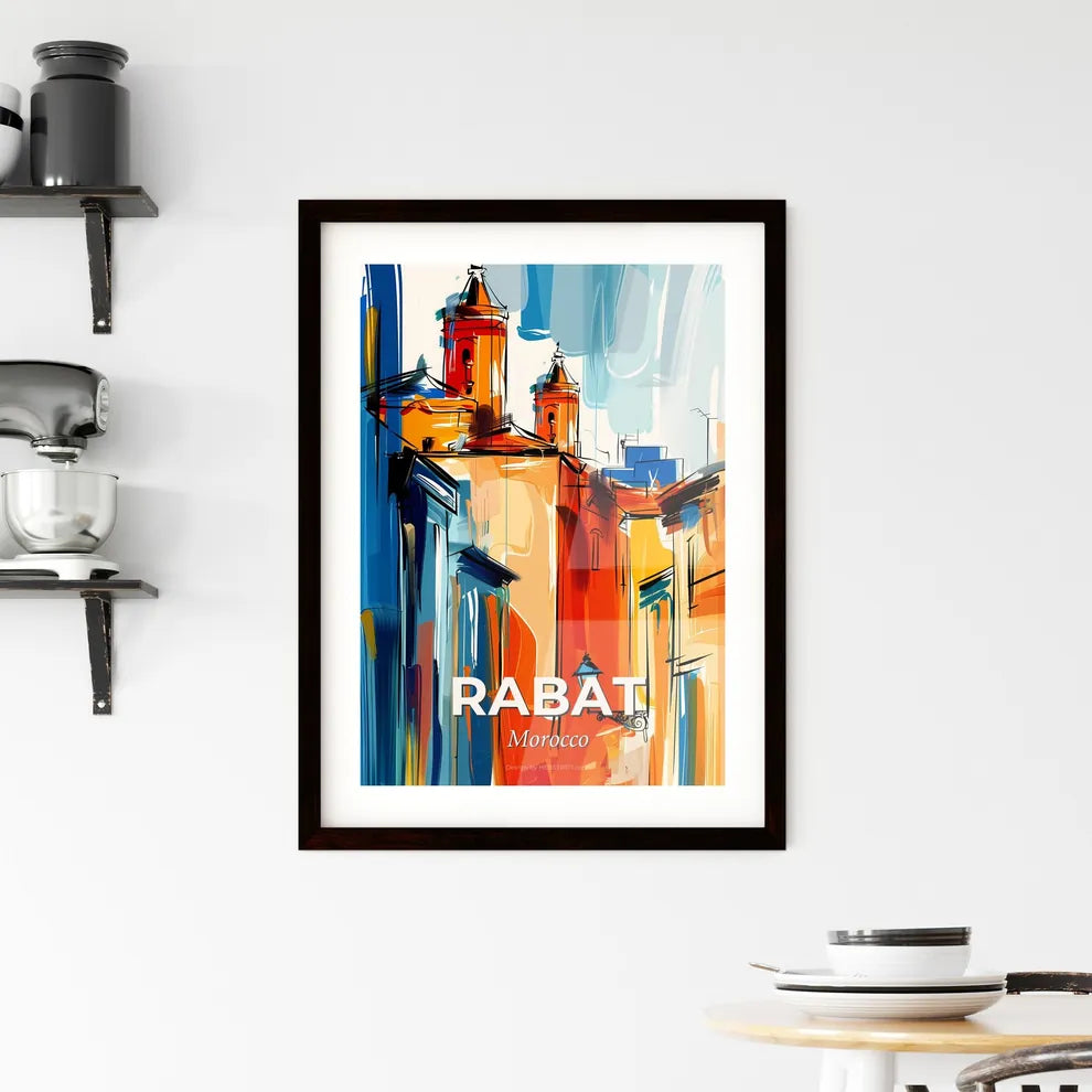 Vibrant Rabat, Morocco Framed Print