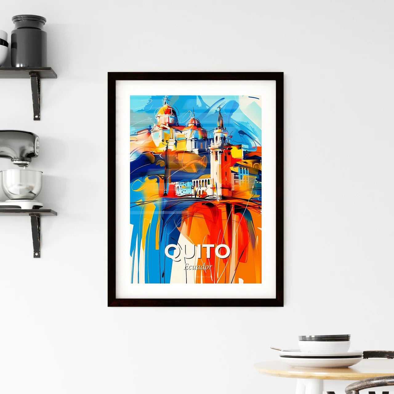 Vibrant Quito, Ecuador Framed Print