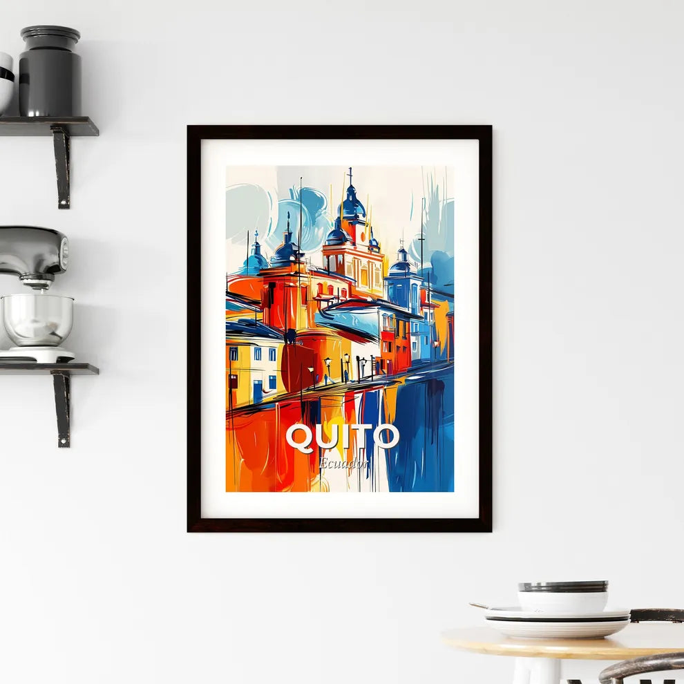 Vibrant Quito, Ecuador Framed Print