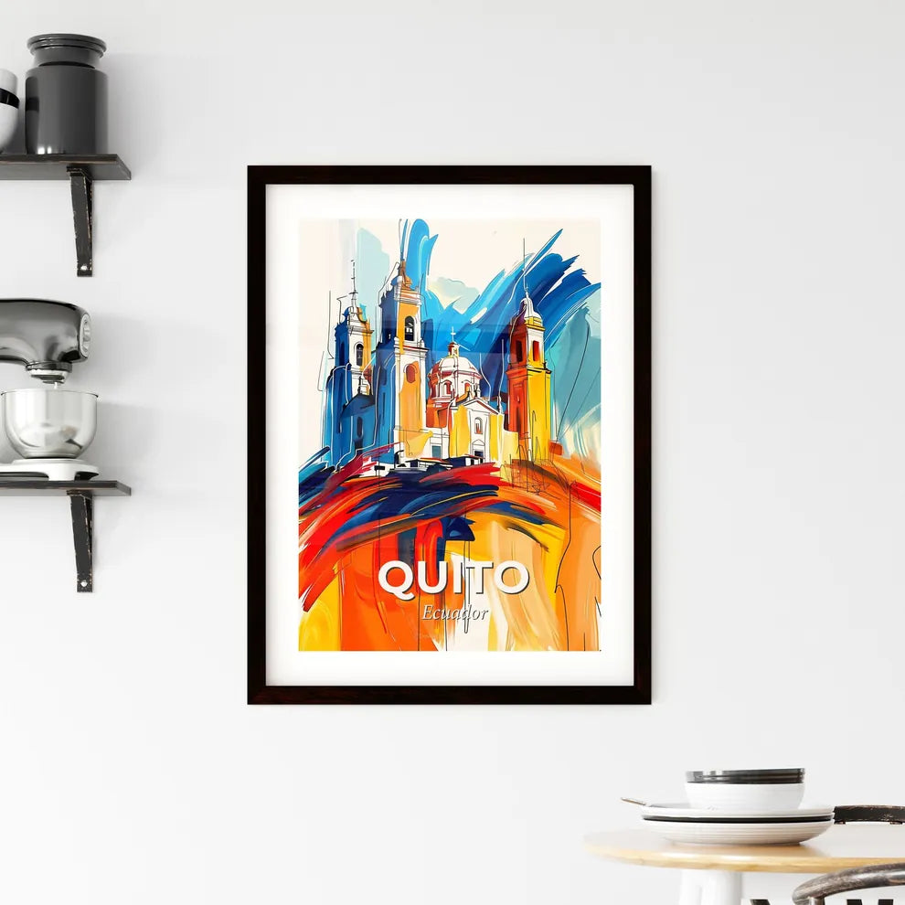 Vibrant Quito, Ecuador Framed Print