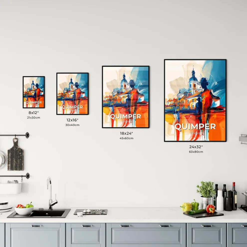 Vibrant Quimper, France Kitchen Art