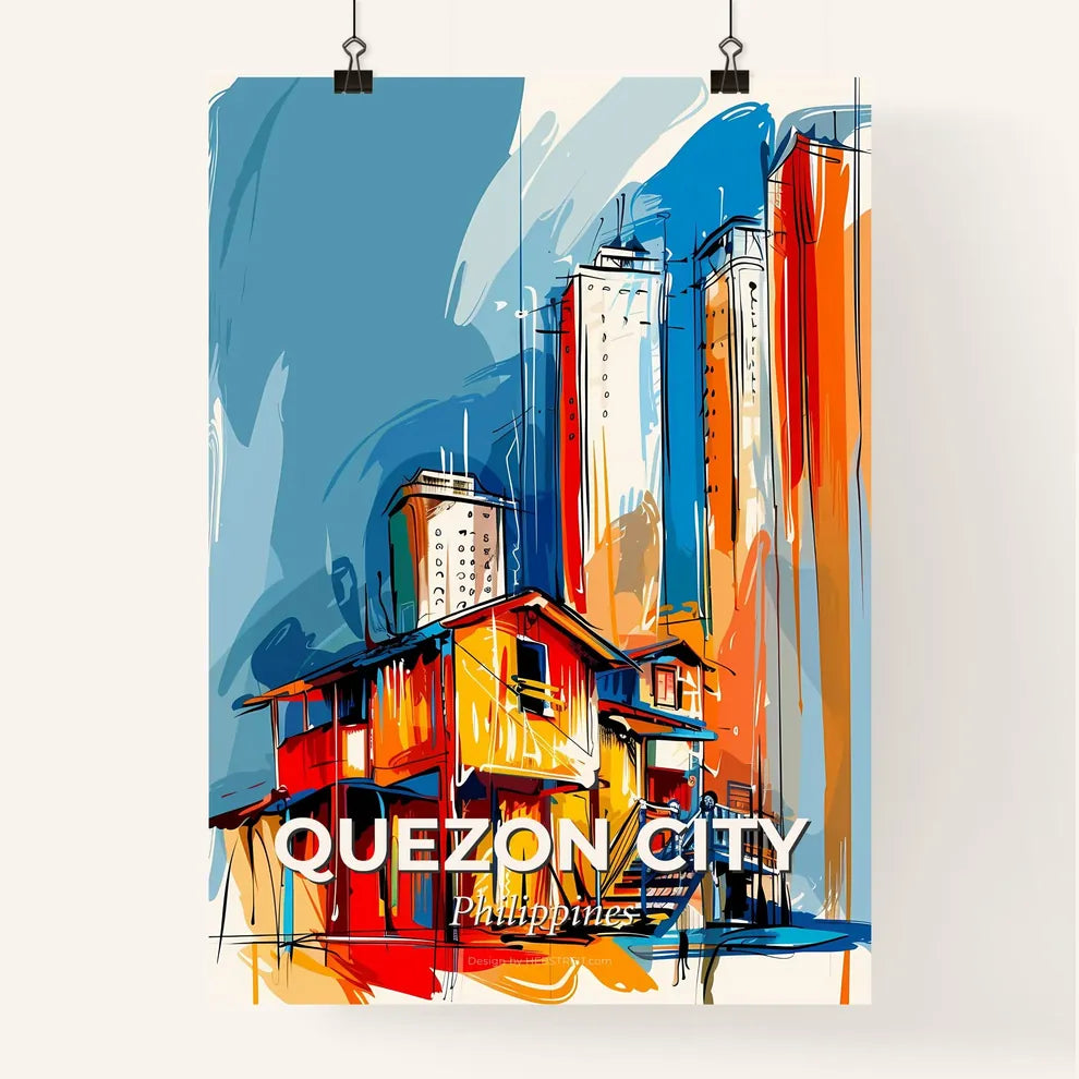 Vibrant Quezon City, Philippines Poster