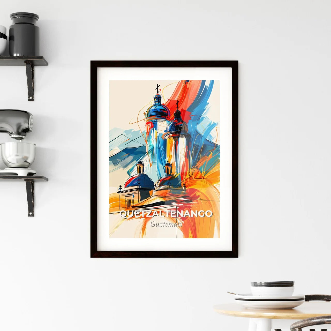 Vibrant Quetzaltenango, Guatemala Framed Print