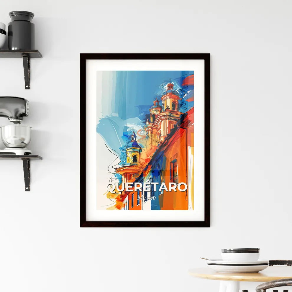 Vibrant Querétaro, Mexico Framed Print