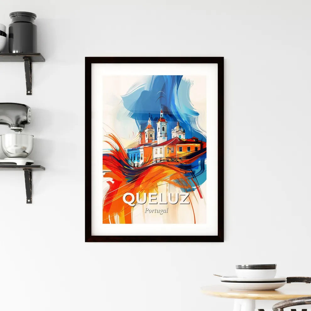 Vibrant Queluz, Portugal Framed Print