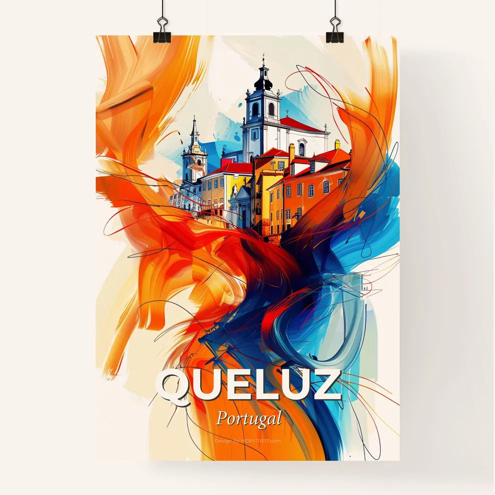 Vibrant Queluz, Portugal Poster
