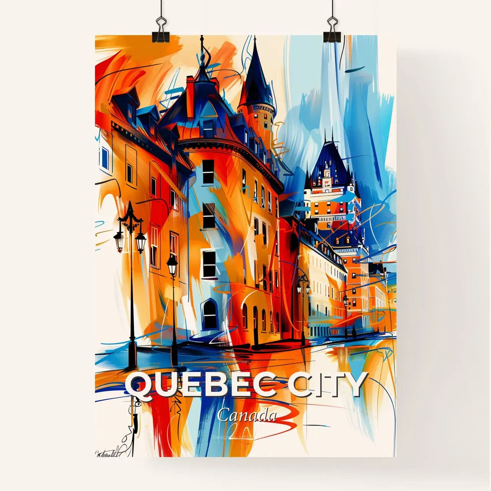 Vibrant Quebec City, Canada Poster