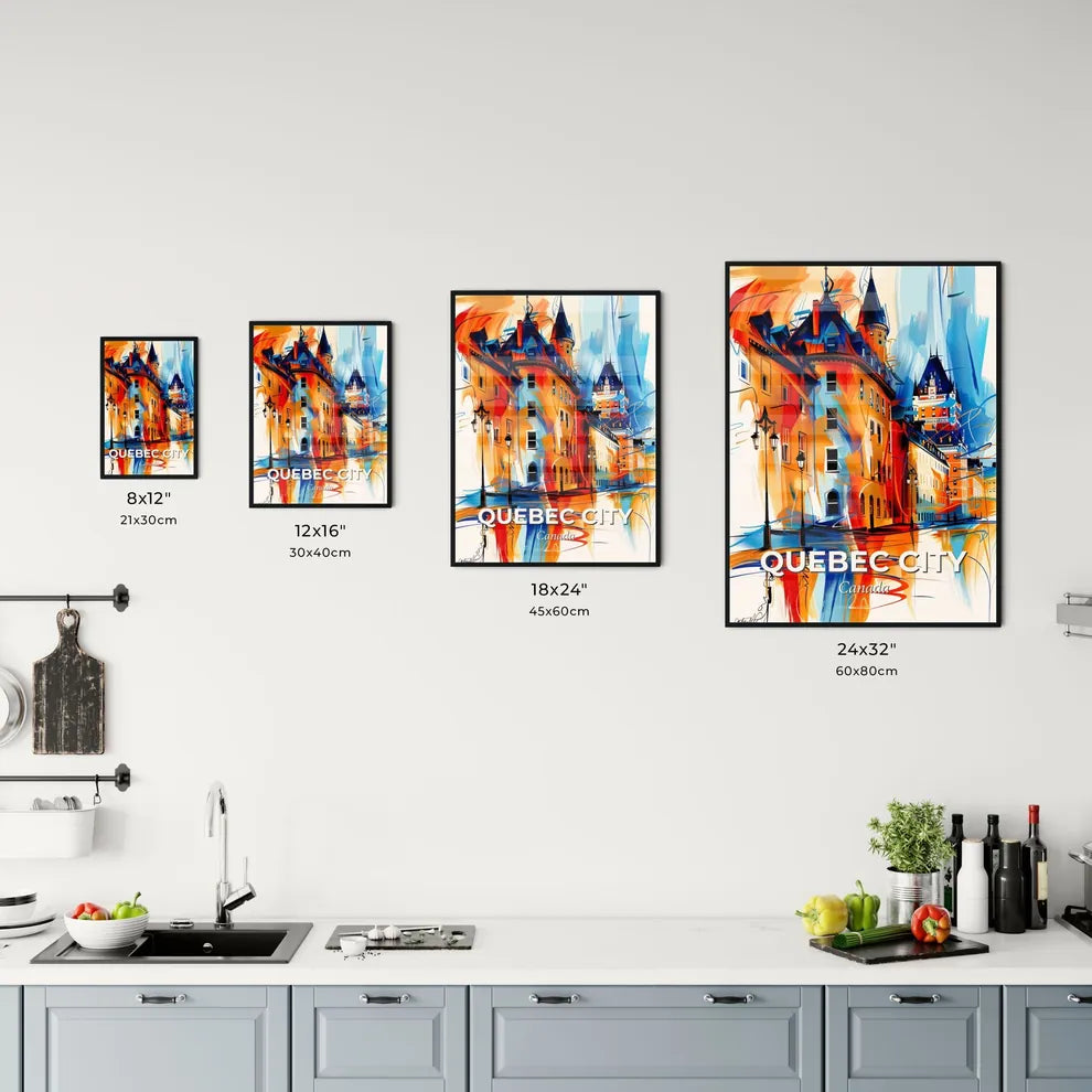 Vibrant Quebec City, Canada Kitchen Art