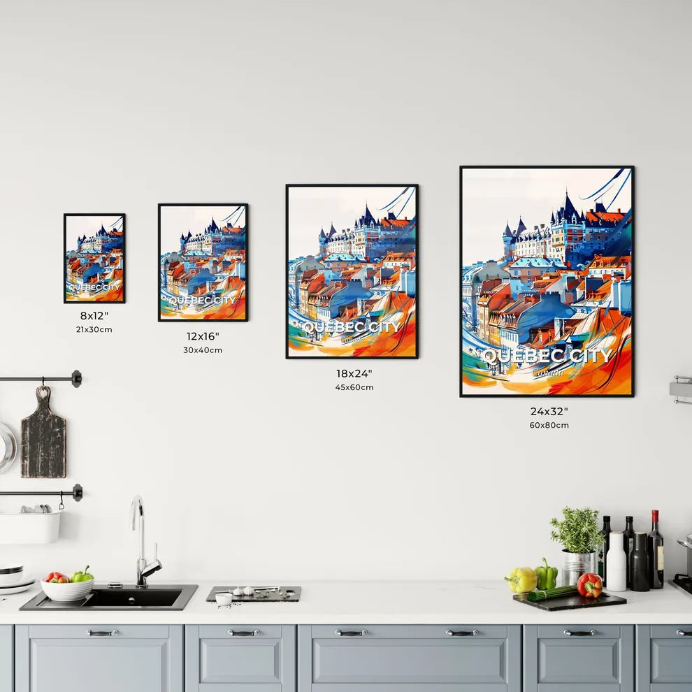Vibrant Quebec City, Canada Kitchen Art