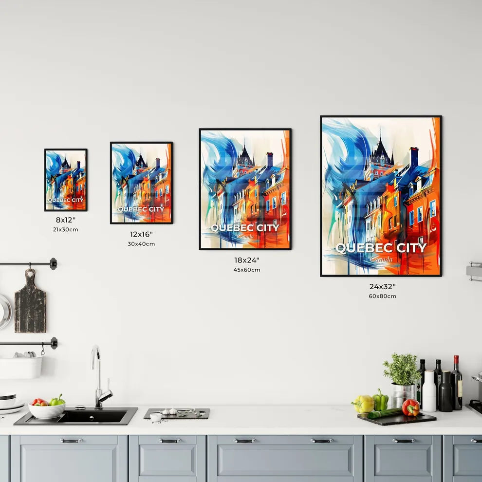 Vibrant Quebec City, Canada Kitchen Art