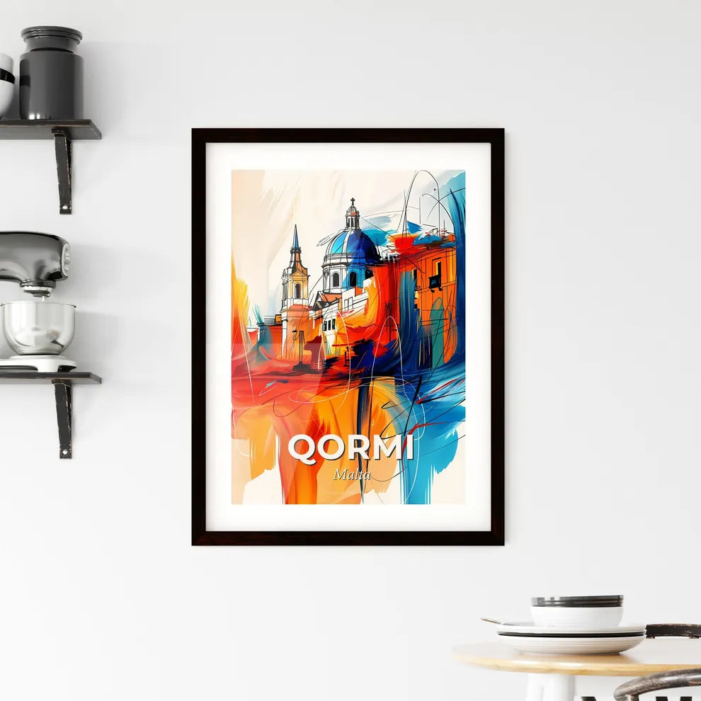Vibrant  Qormi, Malta Framed Print