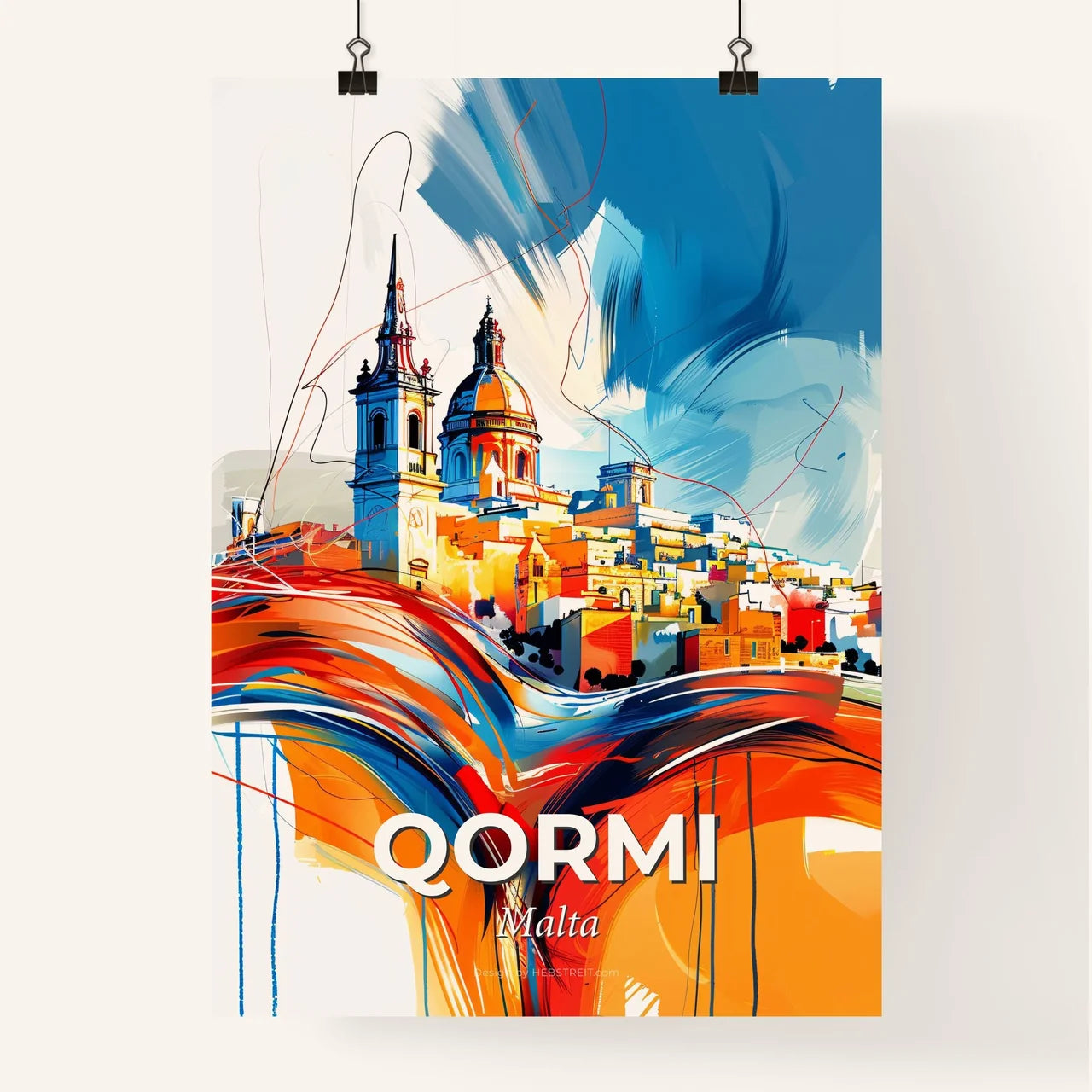 Vibrant  Qormi, Malta Poster