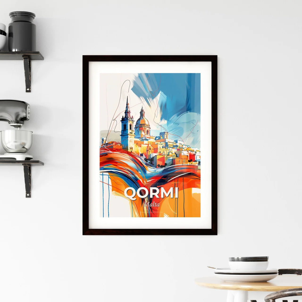 Vibrant  Qormi, Malta Framed Print